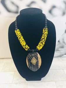 Tribal medallion necklace