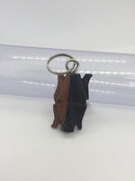 Load image into Gallery viewer, Wooded face keychain
