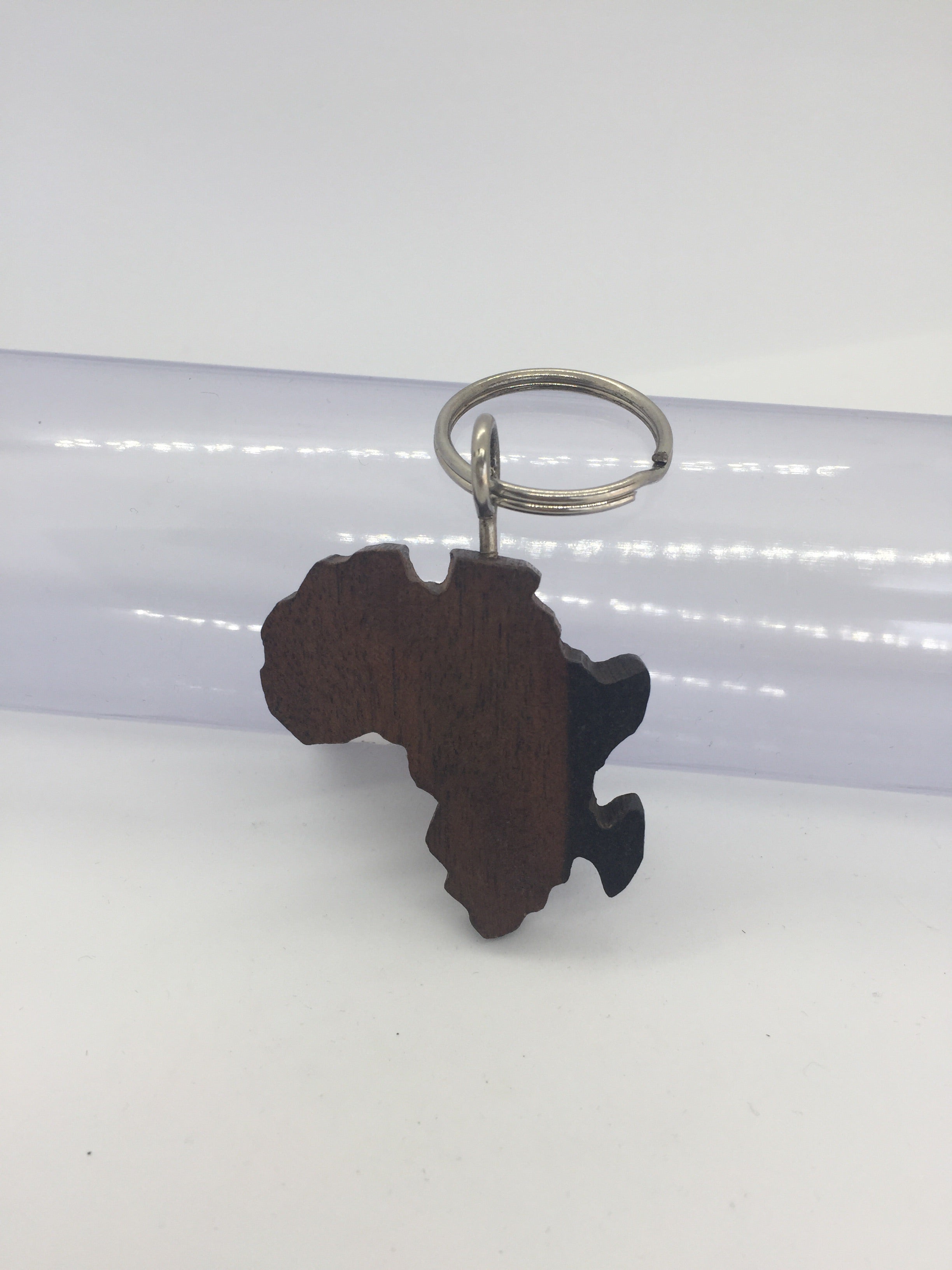 Wooded africa keychain