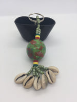 Load image into Gallery viewer, Marble shell keychain

